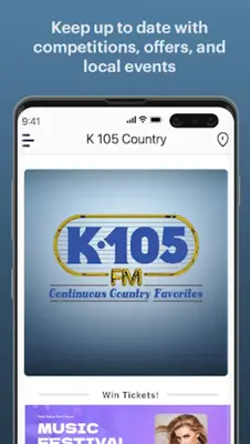 K 105 Country android App screenshot 1